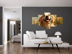 Obraz - Szczęśliwy piesek (125x70 cm)