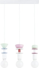 Žyrandol na lince LUMIO 3xE27/15W/230V wielobarwny