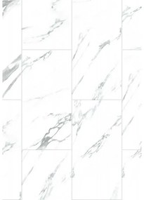 Mexen Glacier White próbka paneli winylowych SPC 6,5 mm, IXPE 1,5 mm, 4 V-Fuga, Jazz White - F1151-S