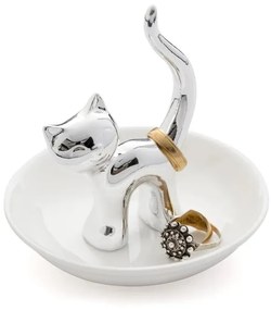 Porcelanowy stojak na biżuterię Cat – Balvi