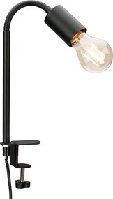 Lampa LED z klipsem 1xE27/4,2W/230V 2700K czarna