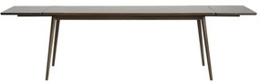 Brązowy rozkładany stół z blatem w dekorze dębu 190x90 cm Barrali – Unique Furniture