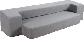Sofa-materac 2w1 jasnoszara szary