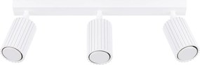 Lampa Sufitowa Minimalistyczny Karbon, Aluminium - 3 Źródło - L.45 X H.16.5 Cm - Biały