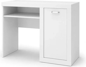 Biurko młodzieżowe Seal kolorowe do pokoju nastolatka z szufladą MDF 105 cm białe