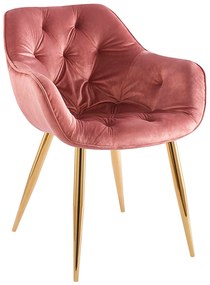 Krzeso Zandel w kolorze zotego aksamitu