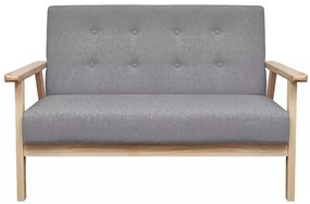 Jasnoszara sofa 2-osobowa - Sybis