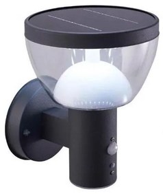 LED zewnętrzna lampa ścienna solarna z czujnikiem LARIX LED/3W/3,7V IP44