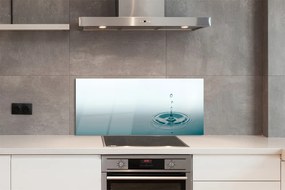 Szklany Panel Kropla Wody w Makrofotografii