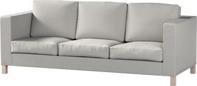 Pokrowiec na sofę Karlanda 3-osobową nierozkładaną, krótki kolor szary tkanina strukturalna