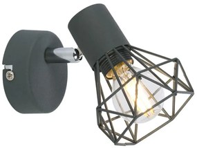 Szary metalowy kinkiet - 4X K522 D5-P53