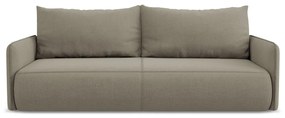 Beżowa rozkładana/ze schowkiem sofa 216 cm Nanea – Makamii