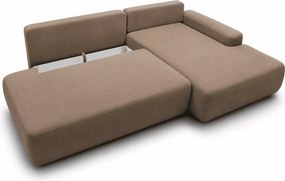 Narożnik z funkcją spania i pojemnikiem Slideo O 276 cm DL rozkładany sofa L-kształtna