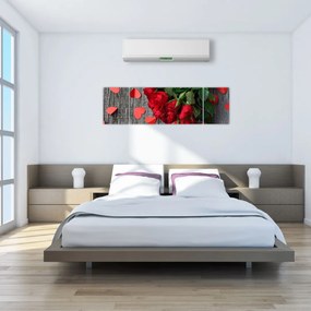 Obraz - bukiet róż (170x50 cm)