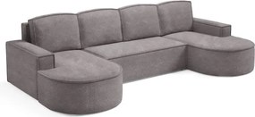 Narożnik MOLLY XL wolnostojący układ U z funkcją spania w tkaninie Abriamo 07 DomoHome