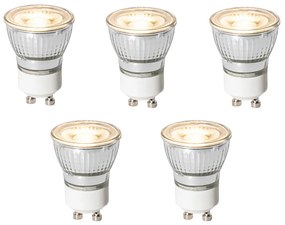 Zestaw 5 żarówek LED GU10 ściemnialnych 3-stopniowo 35mm 4W 220 lm 3000K