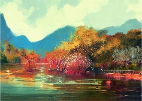 Obraz na szkle - Kolory jesieni (70x50 cm)