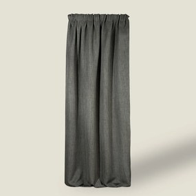 Zasłona zaciemniająca na taśmie marszczącej blackout strukturalny ciemny szary 140 x 280 cm 1 szt.