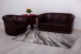 Dywan Mallorca Fala szaro-pomarańczowa 160 cm x 230 cm
