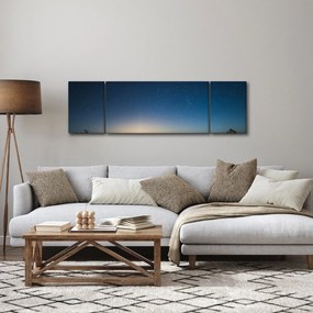 Obraz - Nocne niebo nad drogą (170x50 cm)