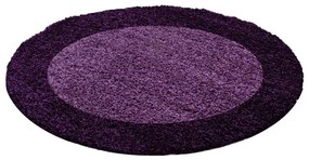 Dywan Shaggy Life ciemny fiolet 160 cm x 160 cm koło