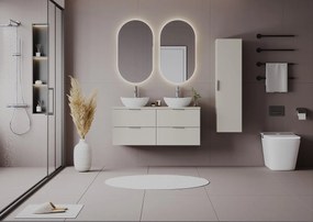 Kaszmirowy Zestaw do Łazienki 120cm Szafka z Blatem Pile