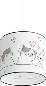 Biała lampa dziecięca Puss – Sollux