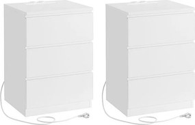 Szafka nocna 40x35x59 cm biała