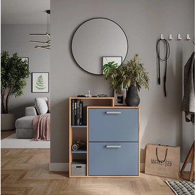 Wywrotka na buty goldkraft dąb/niebieski 80x24.2x90 orlando