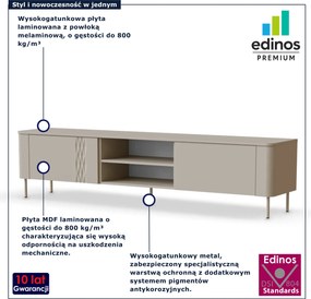Kaszmirowa szafka pod TV 200 cm R2-L40