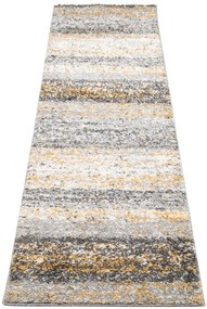 Szaro-żółty nowoczesny chodnik shaggy N7-B12