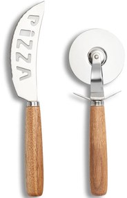Zestaw profesjonalnych noży do pizzy, radełko do krojenia ciasta.