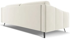 Biała aksamitna sofa 238 cm Nalu – Makamii