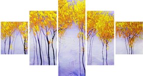 Obraz żółtych drzew (125x70 cm)