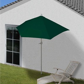 Parasol Lorca I półokrągły UV 50+, 270cm zielony bez stojaka