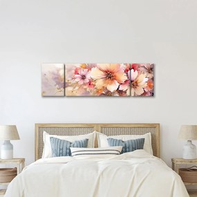 Obraz - Kwiaty (170x50 cm)