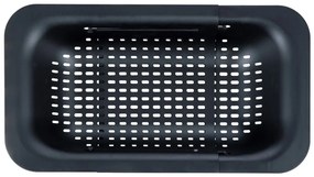 Czarny rozkładany durszlak Wenko Black Outdoor Kitchen Sivo