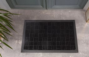 Wycieraczka 40x60cm materiałowa z gumowym spodem i krawędziami estetyczna