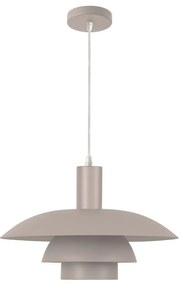 Lampa wisząca na lince FERRO 1xE27/15W/230V szara