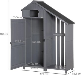 Outsunny Szafka na urządzenia z drzwiami