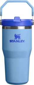 Niebieski termos ze stali nierdzewnej 600 ml IceFlow™ Flip Straw 2.0 Tumbler Blue Sky – Stanley