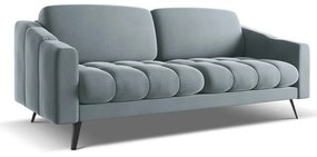 Jasnoniebieska aksamitna sofa 202 cm Nalu – Makamii