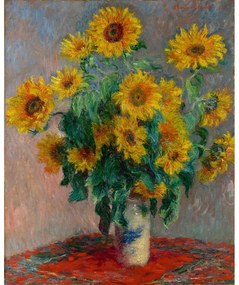 Reprodukcja obrazu Claude'a Moneta Bouquet of Sunflowers – Fedkolor, 40x50cm