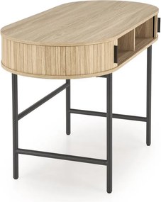 Biurko z owalnym blatem B51 Halmar