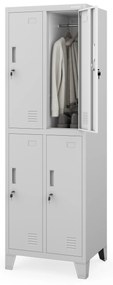 Szafka pracownicza BHP szara: BARTEK 2 Plus