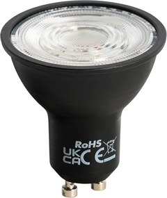 Zestaw 5 Lampa LED GU10 czarna 7W 610 lm 3000K