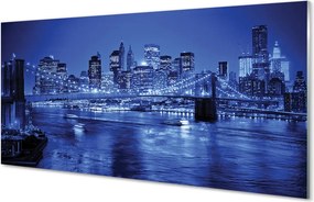 Panel nad Blat Kuchenny Miejskie Pejzaże: Rzeka, Most, Wieżowce