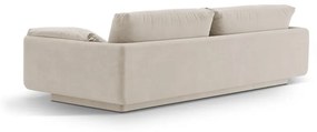 Biała aksamitna sofa 220 cm Torino – Micadoni