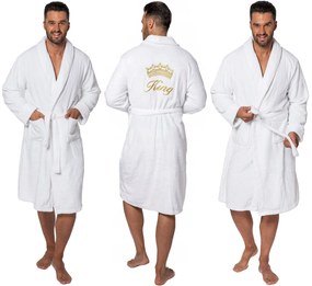 Szlafrok Męski King White S/M