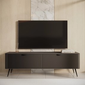 Szafka RTV stojąca LANTANA 163,2 cm do Salonu pod Telewizor - Czarny